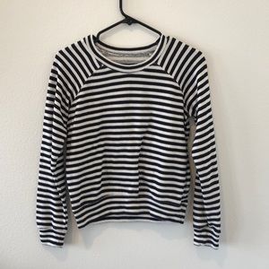 Black and white striped top
